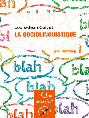 cover image of La Sociolinguistique